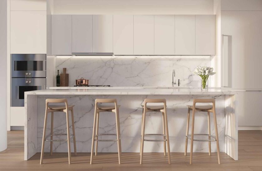 American Marble Kitchen and Island