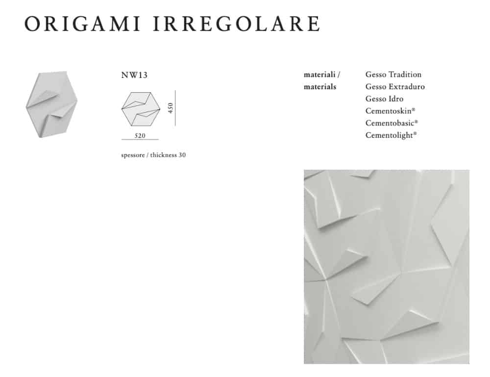 Origami irregolare