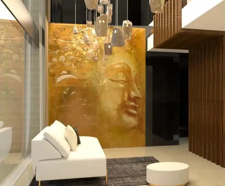 Buddha Gold Living Room