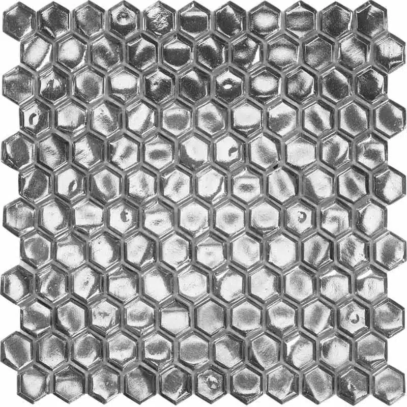 Silver Platinum Hexagon